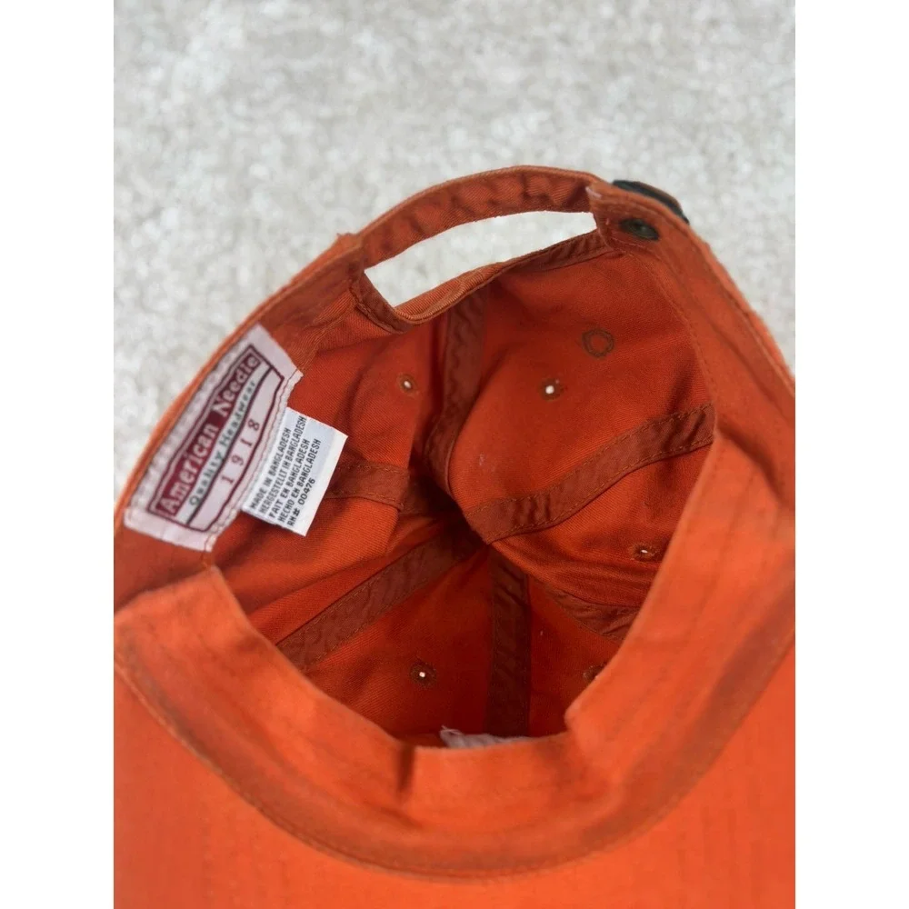 New York Yankees American Needle Burnt Orange Adjustable Metal Buckle Cap